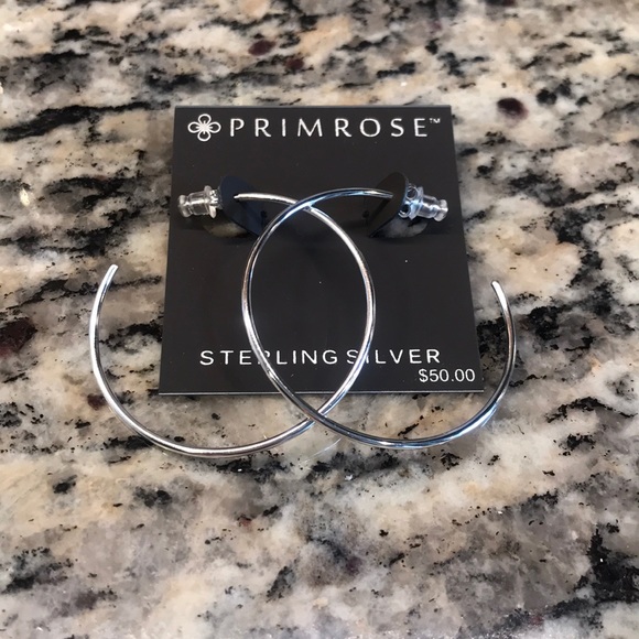 Primrose Jewelry - NWT Sterling Silver Hoops